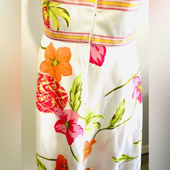 Donna Rocco sun dress floral pineapple colorful summer beach vacation women’s 10 - Picture 5 of 11